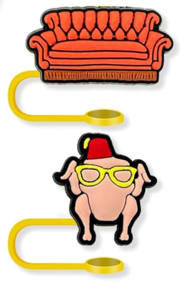 Friends straw topper