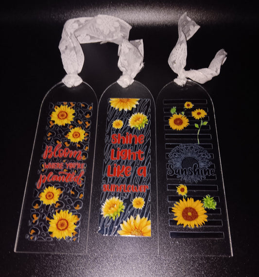 Sunflower bookmark