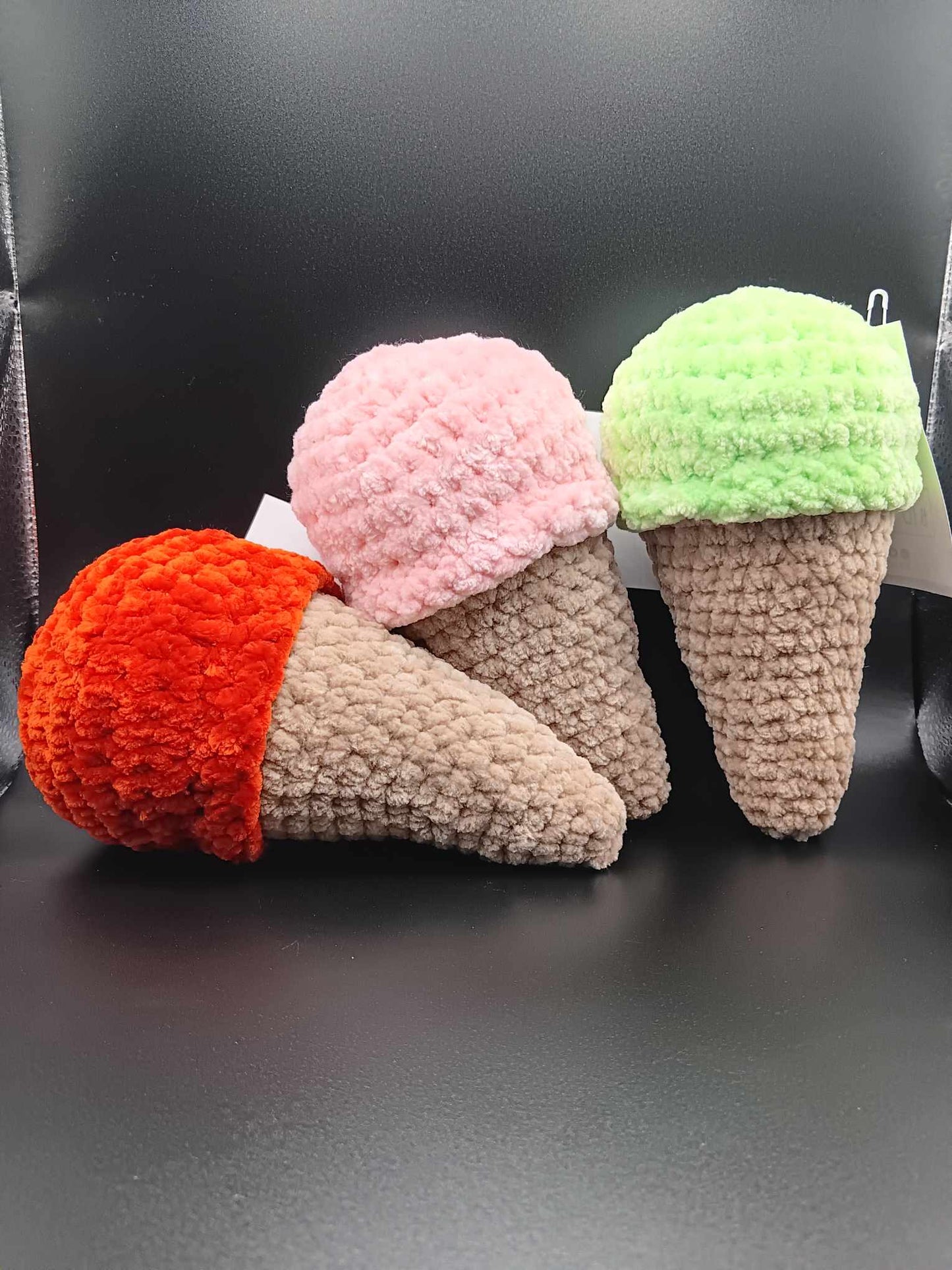 Crochet ice cream cone