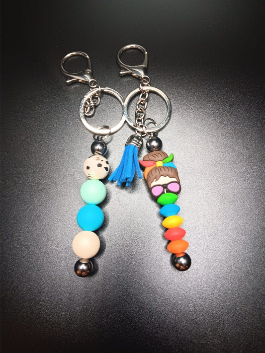 Silicone keychain bar